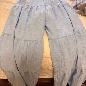 SHEIN Sky Blue flare/flowy Pants